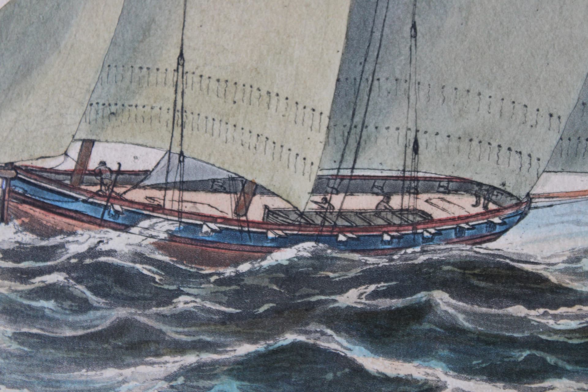 Morning — detail of the lugger