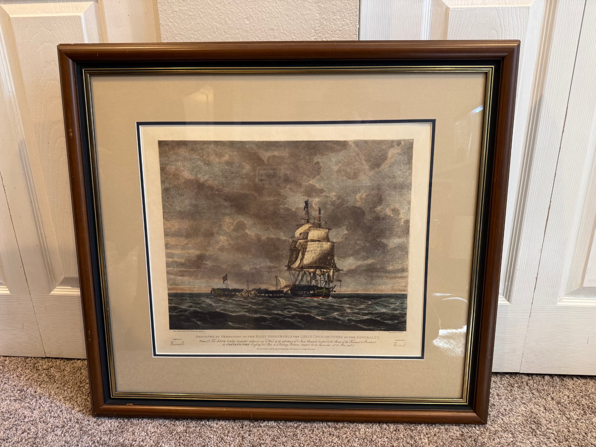 Framed print of Java vs. Constitution, full view